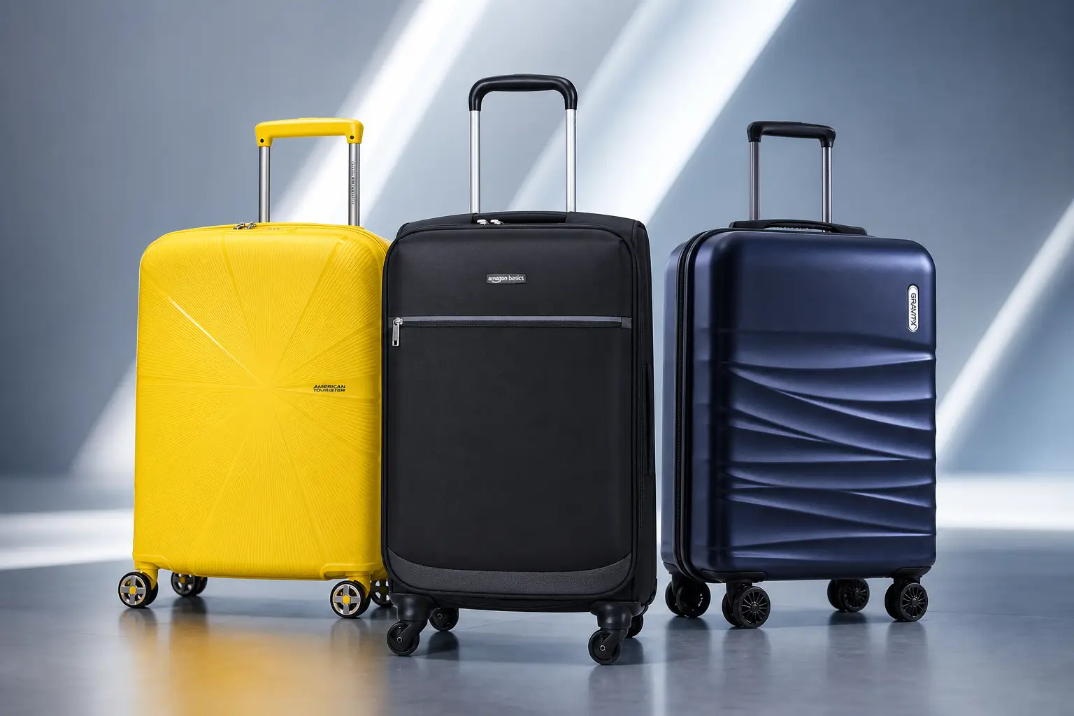 Maletas de viaje, equipaje de mano, para cabina de avion, Starvibe american tourister, Gravita, Amazon Basics